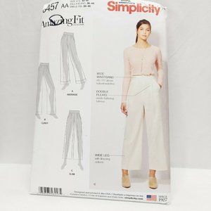 Simplicity 8457 Misses Trousers in 2 Lengths Pocke